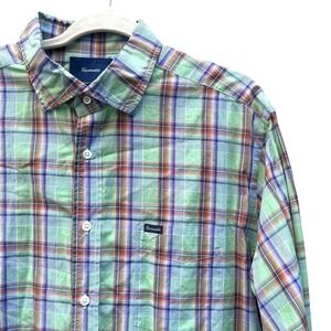 Façonnable Club Deauville XL Plaid Button Down Shirt Coastal Preppy Resort Style
